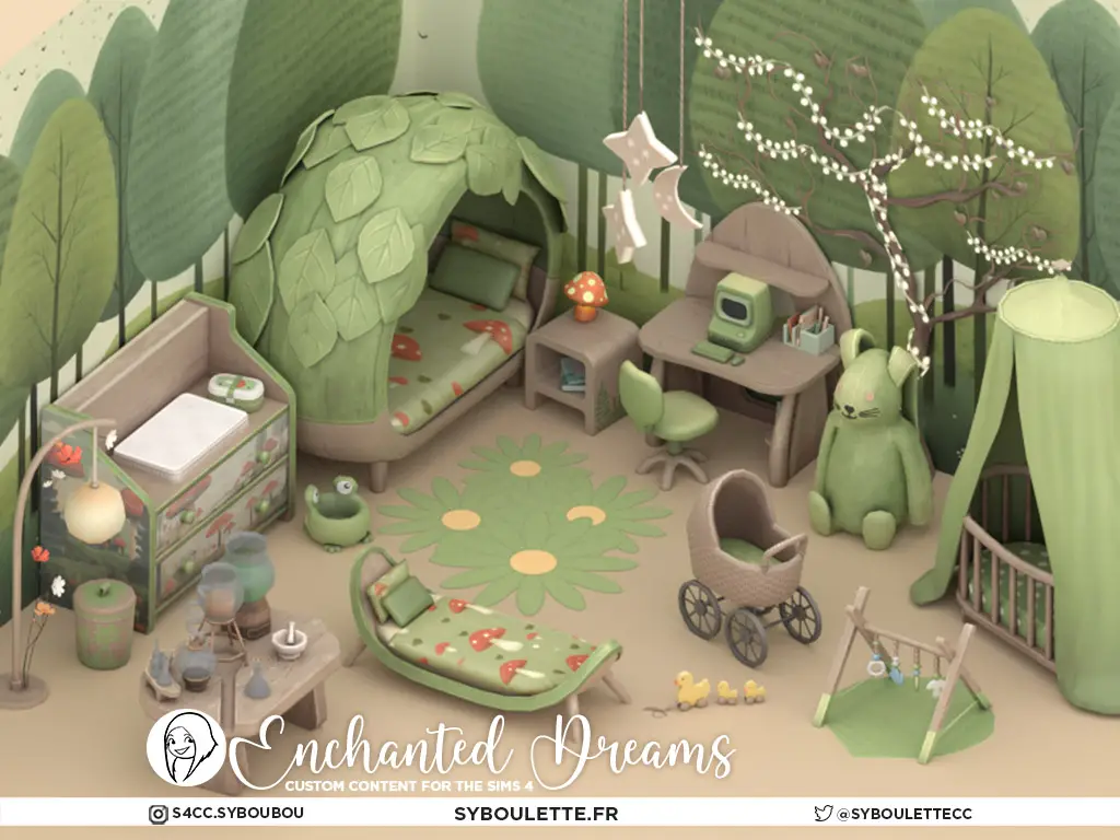 Скриншот мода Детская комната Enchanted Dreams